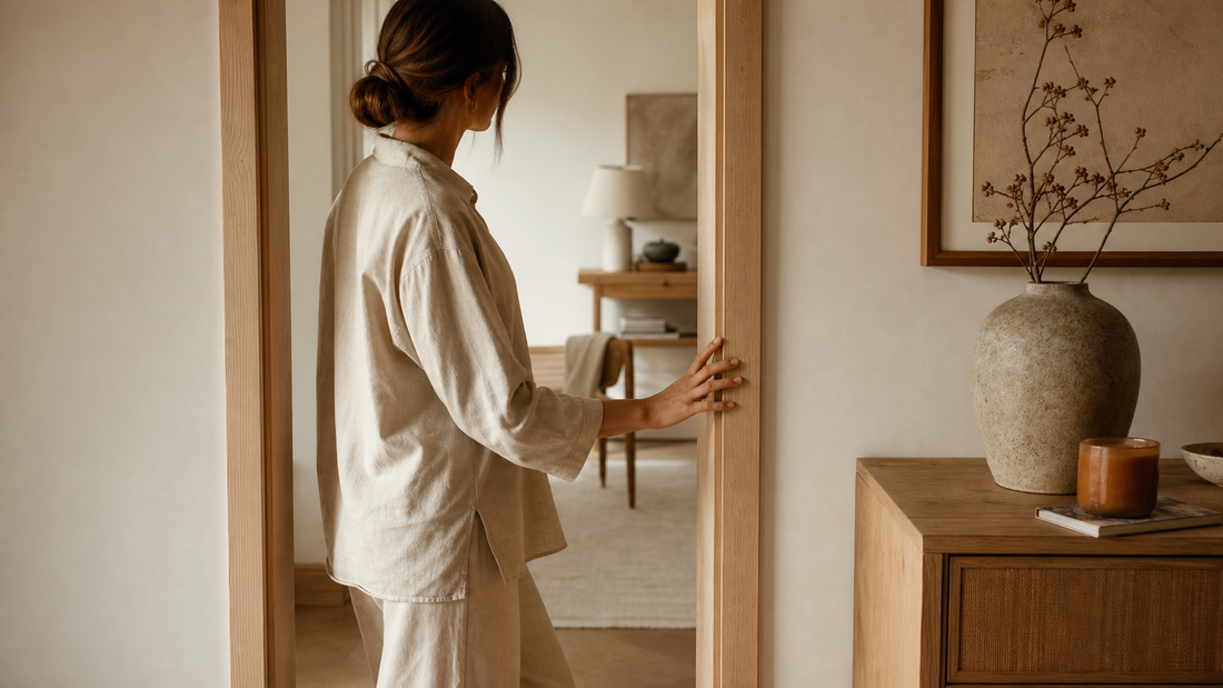Soft doorway scene for healthy boundaries article by Talk2Tessa