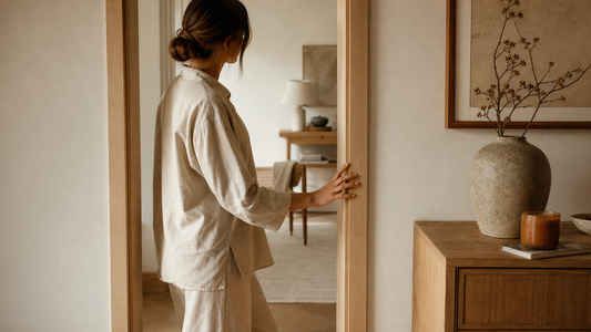 Soft doorway scene for healthy boundaries article by Talk2Tessa