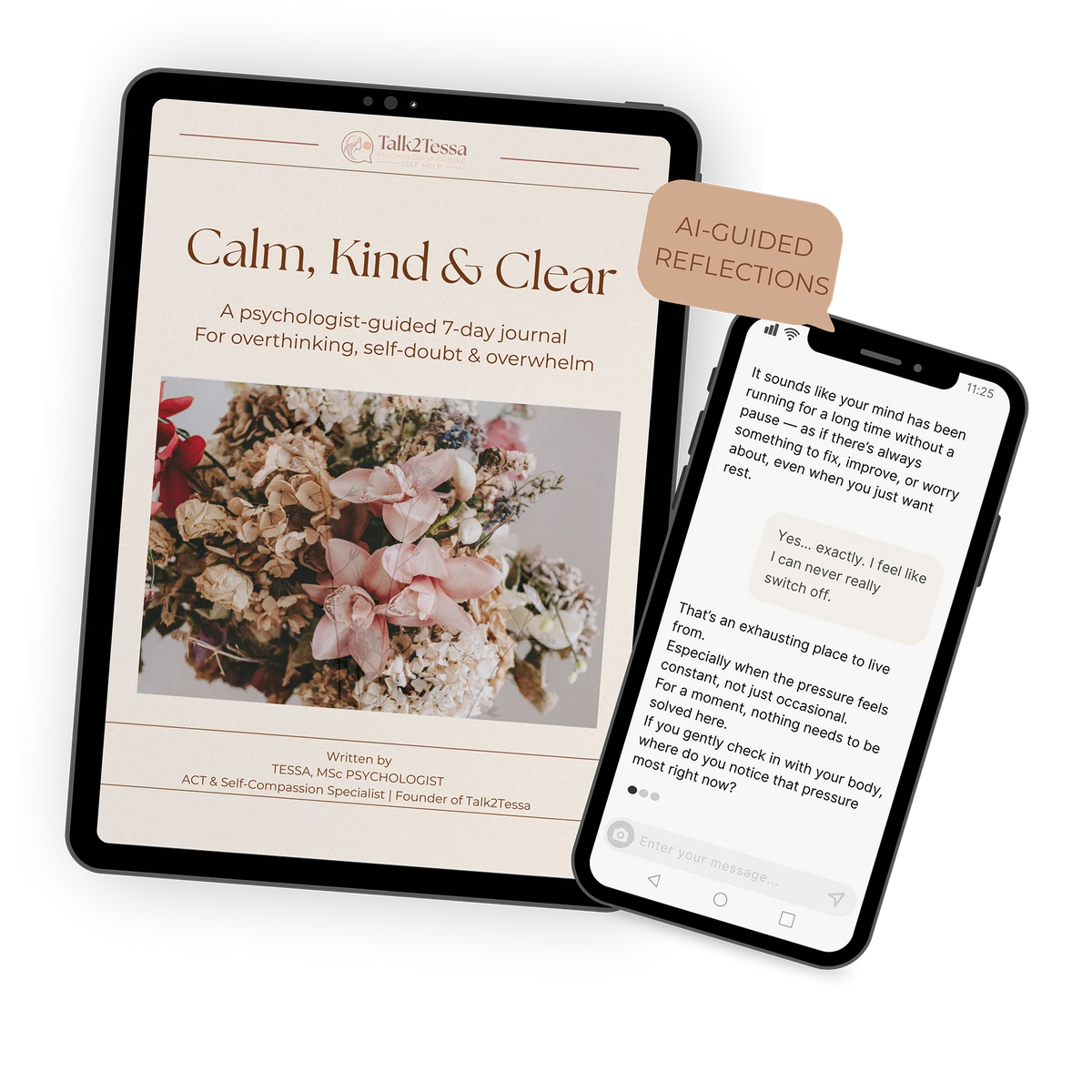 Calm, Kind & Clear mockup