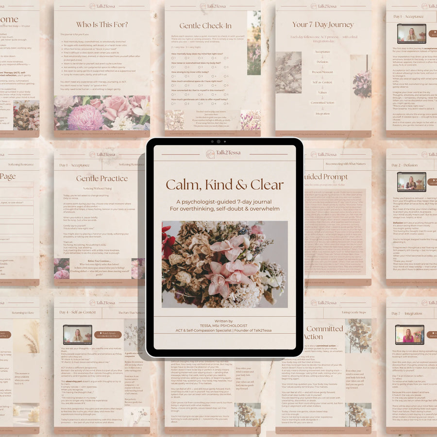 Calm, Kind and Clear digital journal and reflection system
