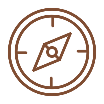 Compass illustration symbolizing direction, values, and mindful guidance — representing the Acceptance and Commitment Therapy (ACT) principle of moving toward what matters, as used in AI-guided self-help and psychology by Talk2Tessa.
