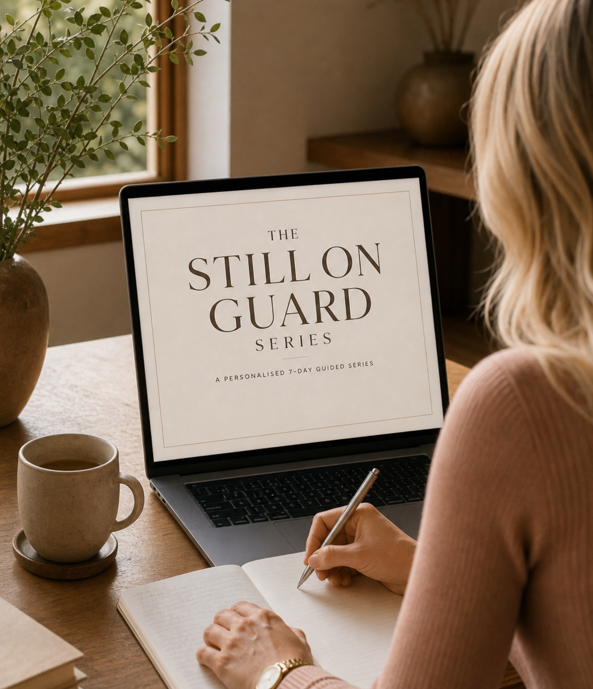 Still On Guard Series preview on a laptop
